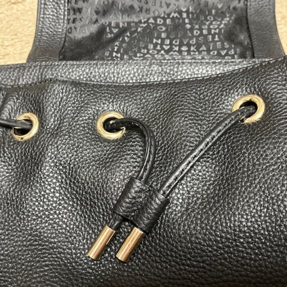 Kate Spade Mulberry Street Small Breezy Black Pebbled Flap Leather Backpack main image 7